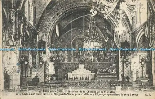 R568327 33 Paray le Monial Interieur de la Chapelle de la Visitation ou le Sacre