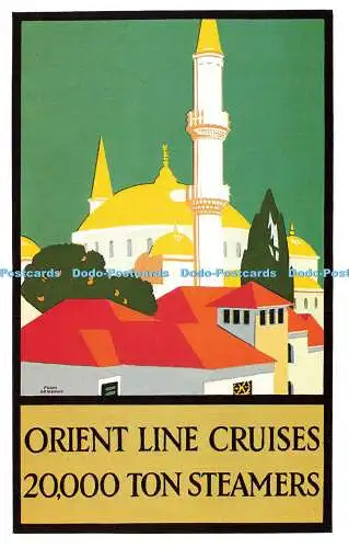 R570271 Orient Line Cruises 20000 Tonnen Dampfer Dalkeiths Classic Poster Serie P