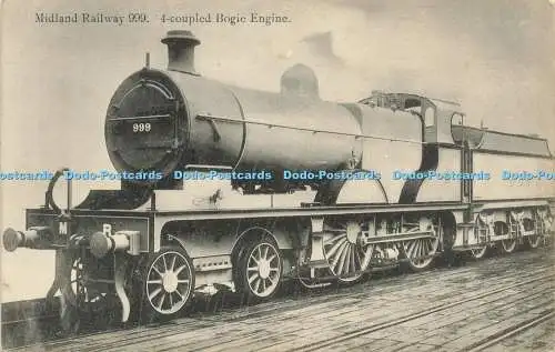 R568339 Midland Railway 999 4 gekoppelte Drehgestelllokomotive Verlag