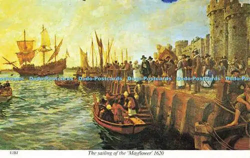 R571841 E1BJ Sailing of Mayflower 1620 Southampton City Council Harvey Barton