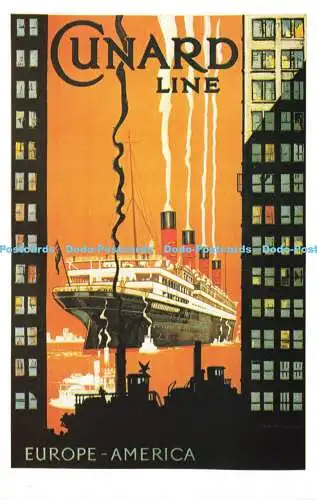 R570306 Cunard Line Europe America Dalkeiths Classic Poster Series No P42
