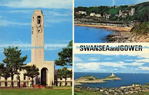 R573859 Swansea and Gower Glam Abertawe a Gwyr N P O Belfast Dexter Litho Kanada