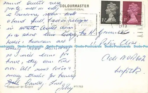 R573869 Torquay by night Colourmaster International Precision 1973