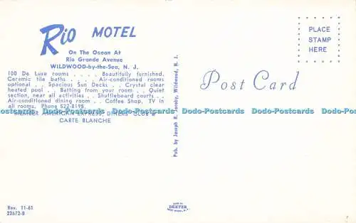 R573873 Rio Motel On The Ocean At Rio Grande Avenue Wildwood by the Sea Dexter J