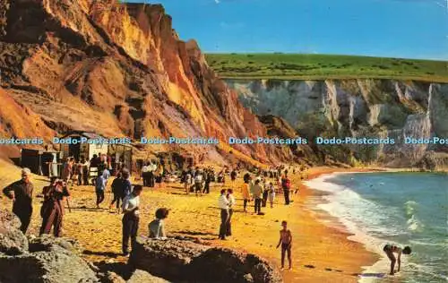 R571886 Coloured Cliffs Alum Bay I W Dean Bay Serie 1967