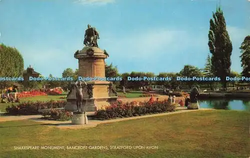 R573900 Shakespeare Monument Bancroft Gardens Stratford Upon Avon Salmon