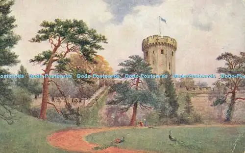 R568443 Guys Tower Warwick Castle Salmon W W Quatremain