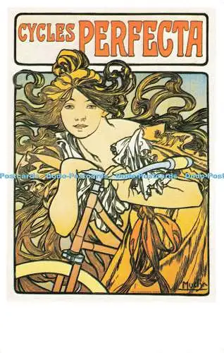 R570387 Cycles Perfecta Dalkeiths Classic Poster Series No P17 Alphonse Mucha Fr