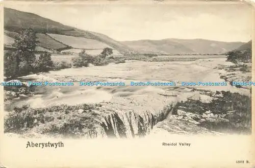 R568454 Aberystwyth Rheidol Valley 4382 B Platino Foto Postkarte Bildstati