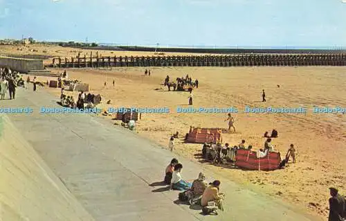 R571946 Beach Port Talbot WHS 1351 Plastichrome Farbbild Verlag W R Baw