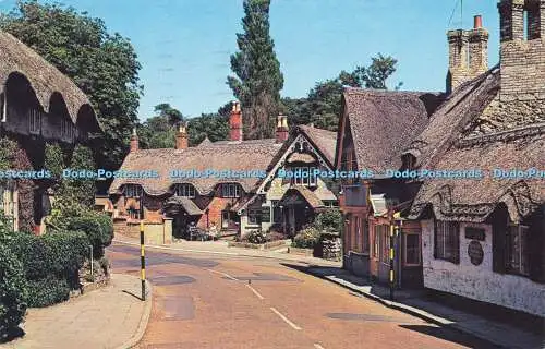 R571950 WJN 1045 Old Village Shanklin I W Nigh Plastichrome Colourpicture Publis