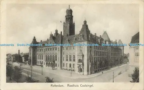 R568479 Rotterdam Raadhuis Coolsingel N V Magazijn De Bijenkorf 1931