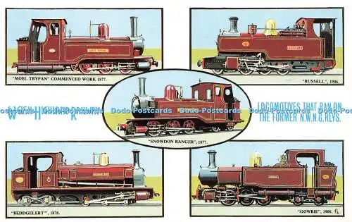 R571993 Welsh Highland Railway Lokomotive, die auf der ehemaligen N W N G Rlys Moel T lief