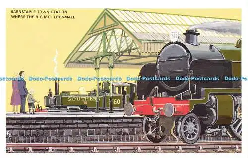 R571998 Barnstaple Town Station wo Big Small Lynton und Barnstaple in Sou traf