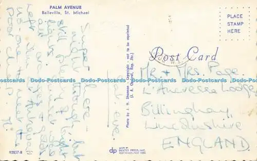 R570457 Palm Avenue Belleville St Michael J H Shannon Dexter Press J A Chabrol