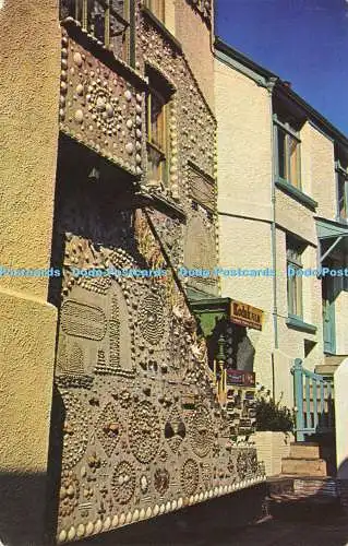 R570463 Muschelhaus Polperro WHS 196 C J Nicholas Plastichrome Farbbild Kneipe