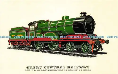 R574011 Great Central Railway Class 11F No 506 Butler Henderson 1919 J G Robinso