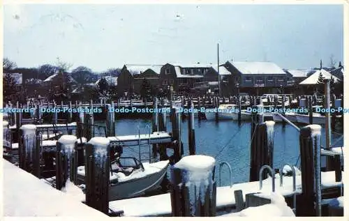 R570543 Nantucket Marina bedeckt mit Schnee Nantucket Massachusetts Dick McKay Br