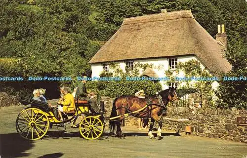 R570548 Rose Cottage Cockington Torquay Devon Cotman Color Series Jarrold