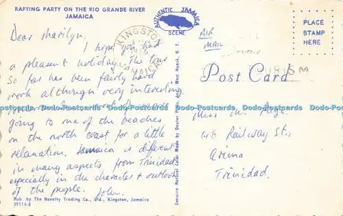 R572183 Rafting-Party am Rio Grande River Jamaika Neuheit Trading Dexter Press A