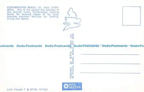 R570726 Porthminster Beach St Ives Cornwall Litho Kanada N P O Dexter Belfast