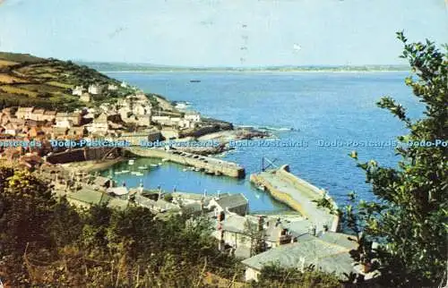 R574291 G 690 Mousehole Cornwall Harbour and Beach D H Greaves 1966