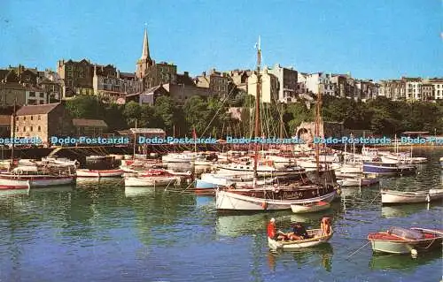R572419 Tenby Harbour Pembrokeshire Cotman Color Jarrold 1967