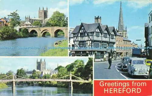 R572438 Greetings from Hereford Dennis 1975 Multi View