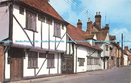 R572676 Old Houses George Street Hadleigh Ernest Joyce A J Howard Plastichrome C