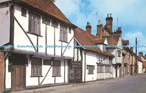 R572682 Old Houses George Street Hadleigh Ernest Joyce A J Howard Plastichrome C