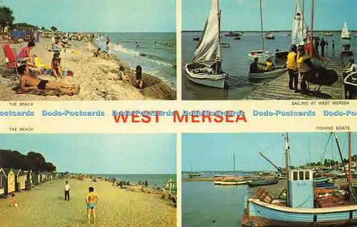 R572704 West Mersea An Artistic Card F W Pawsey 1990 Multi View