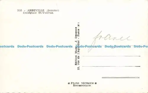 R574744 310 Abbeville Somme Collegiale St Vulfran Mage J Derenne