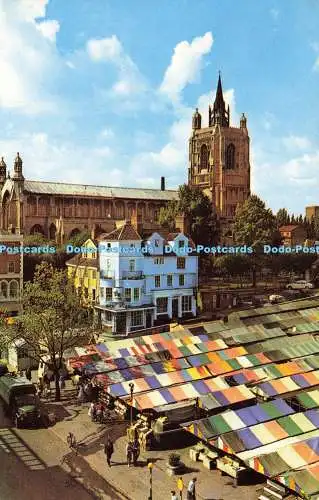 R574812 St Peter Mancroft Kirche und Marktplatz Norwich Cotman Farbserie Ja