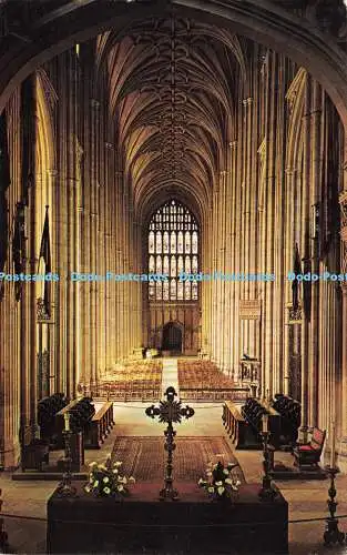 R574873 Nave Canterbury Cathedral C G Williams Plastichrome Colourpicture Publis