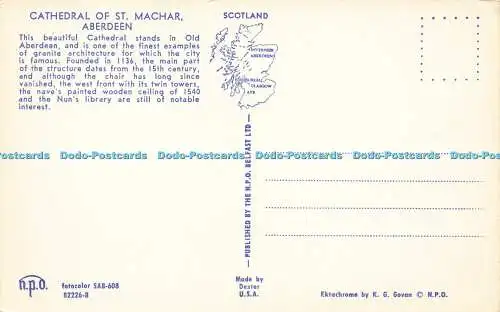 R574952 Cathedral of St Machar Aberdeen N P O Belfast Dexter K G Govan