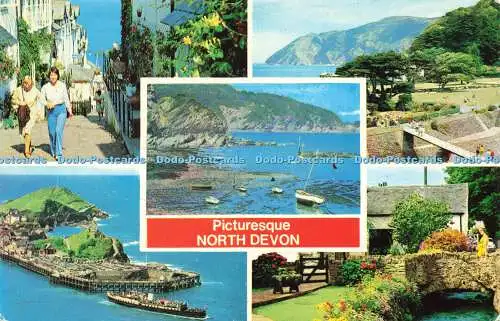 R573000 Picturesque North Devon Jescards Colourmaster International 1984 Multi V