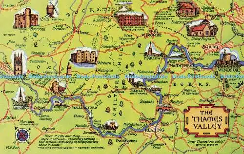 R573019 Thames Valley M F Peck Salmon Map