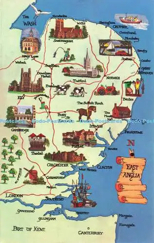 R575310 East Anglia Map Colourmaster International Precision