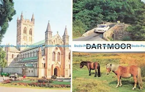 R575603 Dartmoor Devon Buckfast Abbey Litho Canada N P O Dexter Multi View