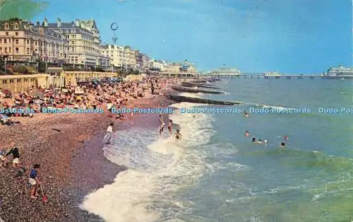 R575613 Grand Parade Beach Eastbourne Norman D V Bennett 1971