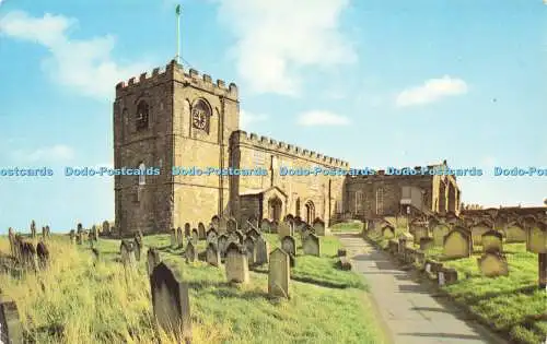 R575676 Norman Nave of St Marys Parish Church on East Cliff at Whitby W Eglon Sh