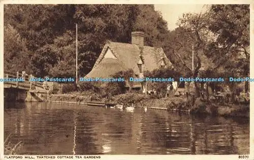 R575694 Flatford Mill Reetdached Cottage Tea Gardens 80370 Photochrom 1953