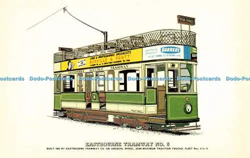 R575757 Eastbourne Tramway No 6 1955 Nostalgia Miniatures Prescott Pickup No 41