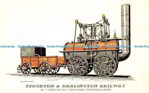 R575764 Stockton and Darlington Railway No 1 Locomotion 1825 Robert Stephenson a