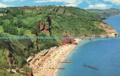 R575809 Oddicombe Beach Babbacombe Devon Litho Canada N P O Belfast