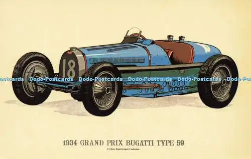 R575815 1934 Grand Prix Bugatti Type 59 Collectors Reproductions Prescott Pickup