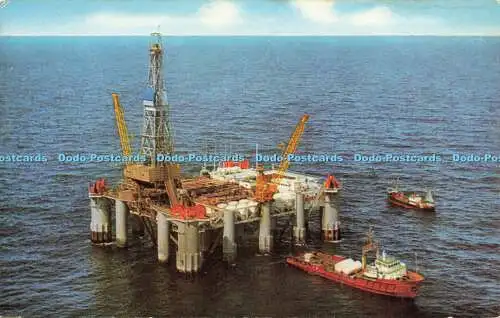 R575939 Shell Offshore Schwimmbohrinsel Staflo Bohrung für Öl und Gas in der Nordsee