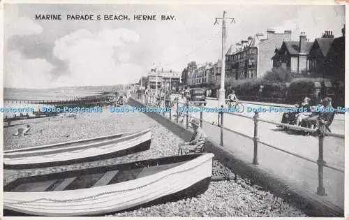 R732526 Herne Bay Marine Parade and Beach Britische Manufaktur durchgehend