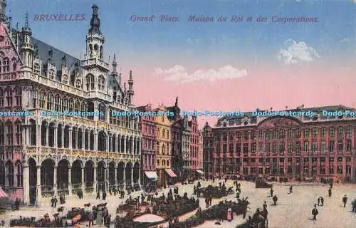 R732559 Bruxelles Grand Place Maison du Roi et des Corporations N Sch Br Ed