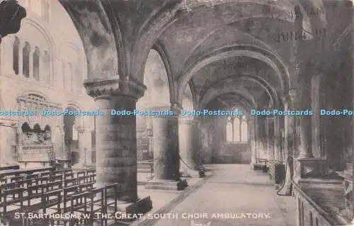 R732634 St Bartholomew The Great South Choir Ambulatory The London Stereoscopic